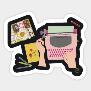 Typewriter Sticker